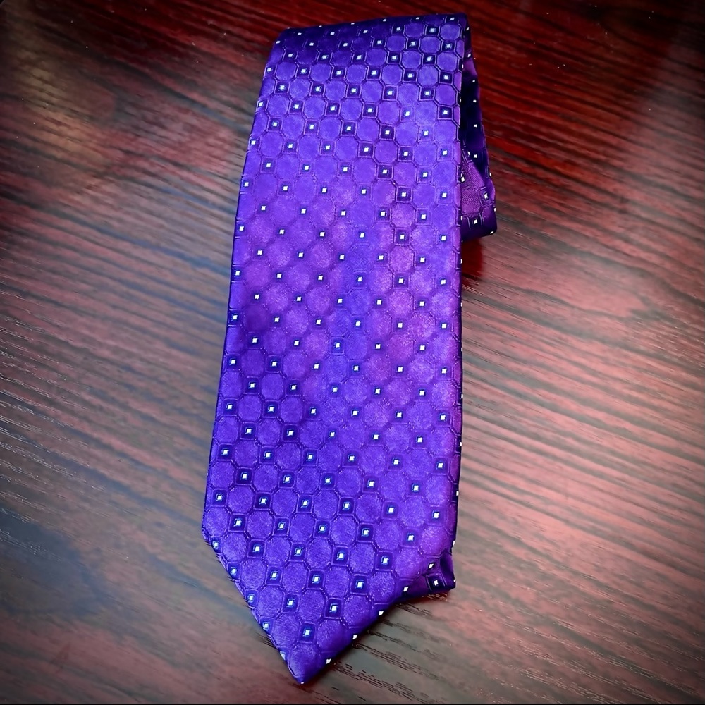 Tommy Hilfiger Silk Tie - Purple